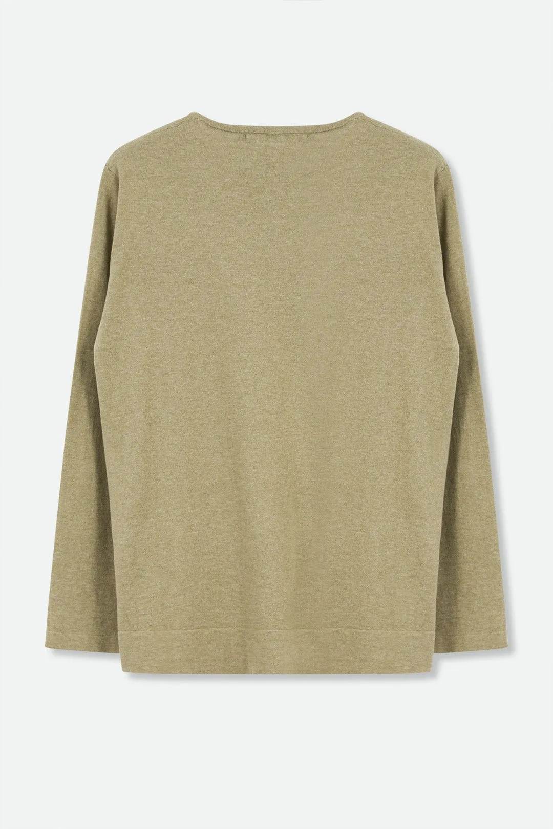 LIMITED EDITION STEVIE LONG SLEEVE CREW IN KNIT PIMA COTTON emotion layer