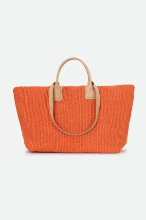 LISBON LARGE ITALIAN TOTE IN TANGERINE harmony gear LISBON LARGE ITALIAN TOTE IN TANGERINE dual vibe