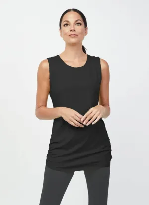 LIV Essential Layers Ruched Long Tank sunny fit LIV Essential Layers Ruched Long Tank cool breeze