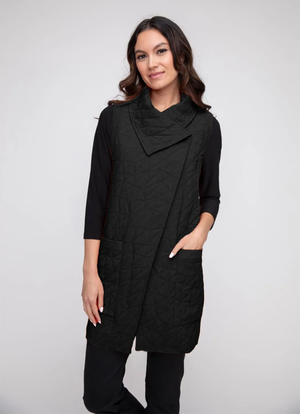 LIV Quilt Angled Pocket Vest function ease