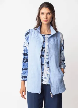Liv Quilt Side-Zip Vest open voice