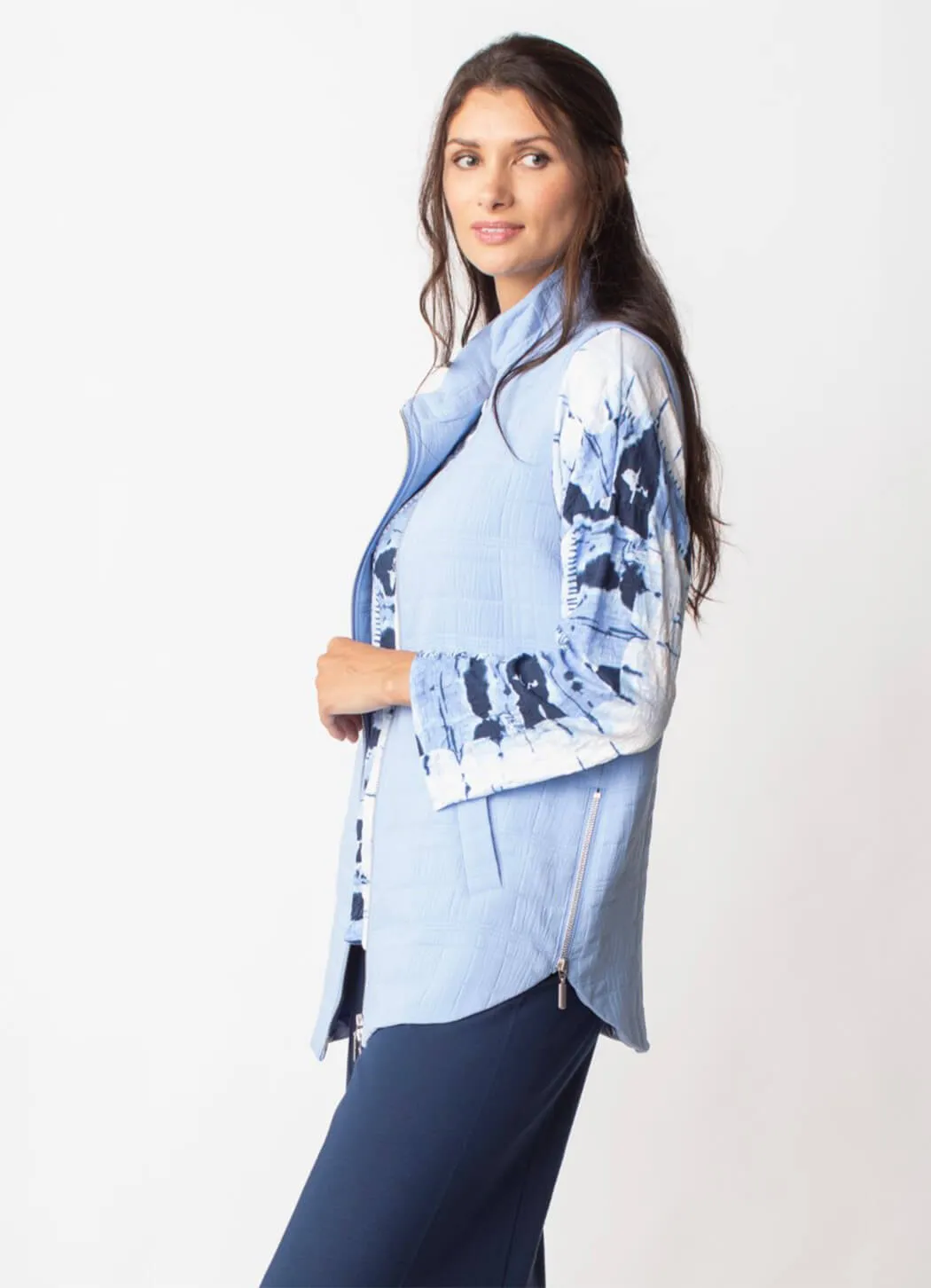 Liv Quilt Side-Zip Vest culture link