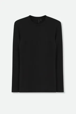 LONG LAYERING TEE IN PIMA COTTON STRETCH soft mate LONG LAYERING TEE IN PIMA COTTON STRETCH slow joy