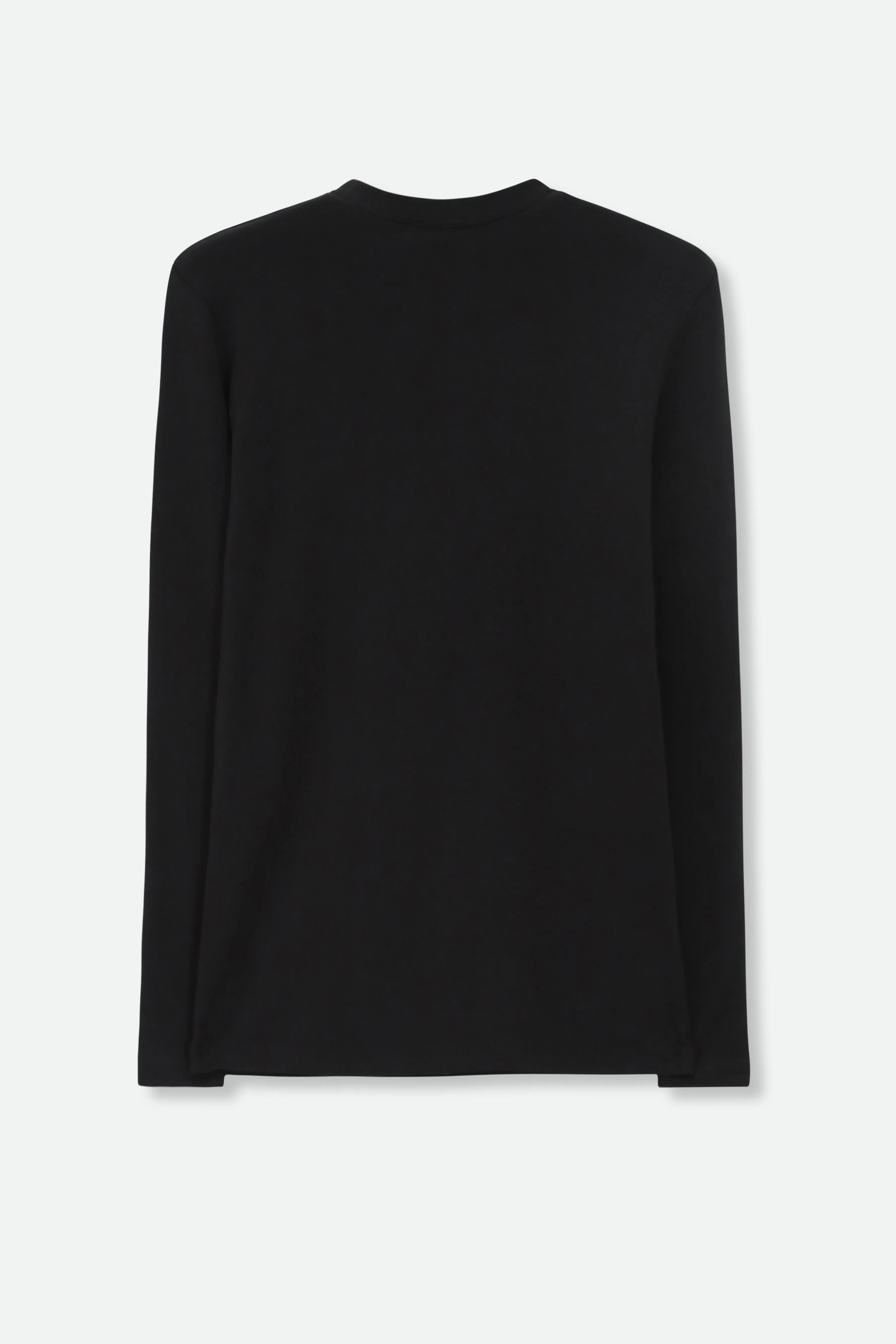 LONG LAYERING TEE IN PIMA COTTON STRETCH clean design