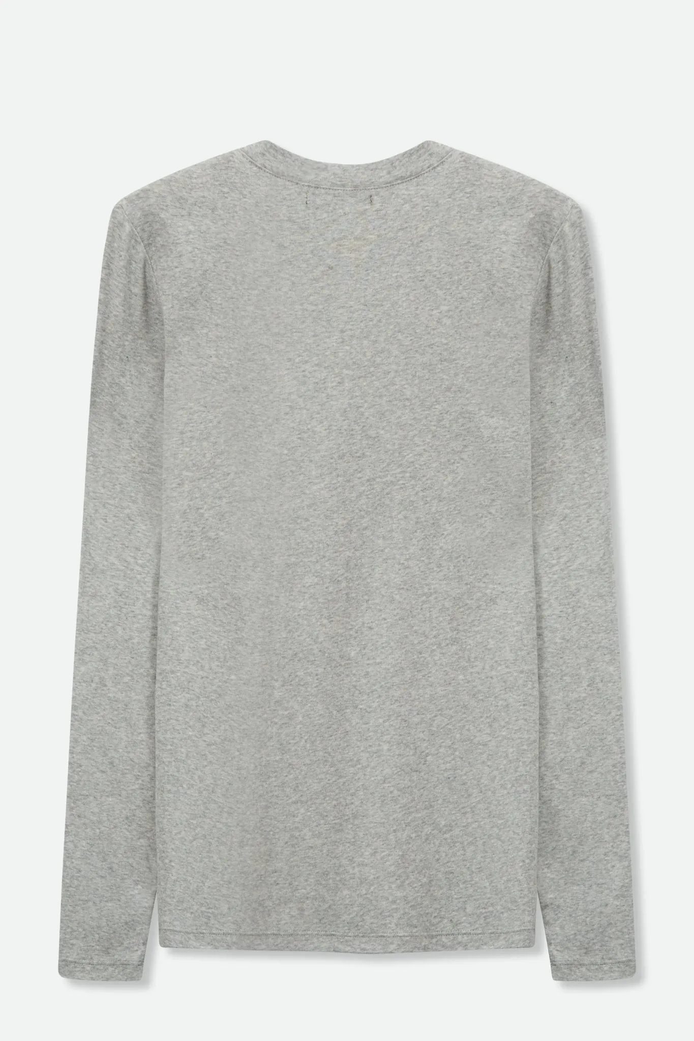 LONG SLEEVE CREW IN HEATHERED PIMA STRETCH baby fit