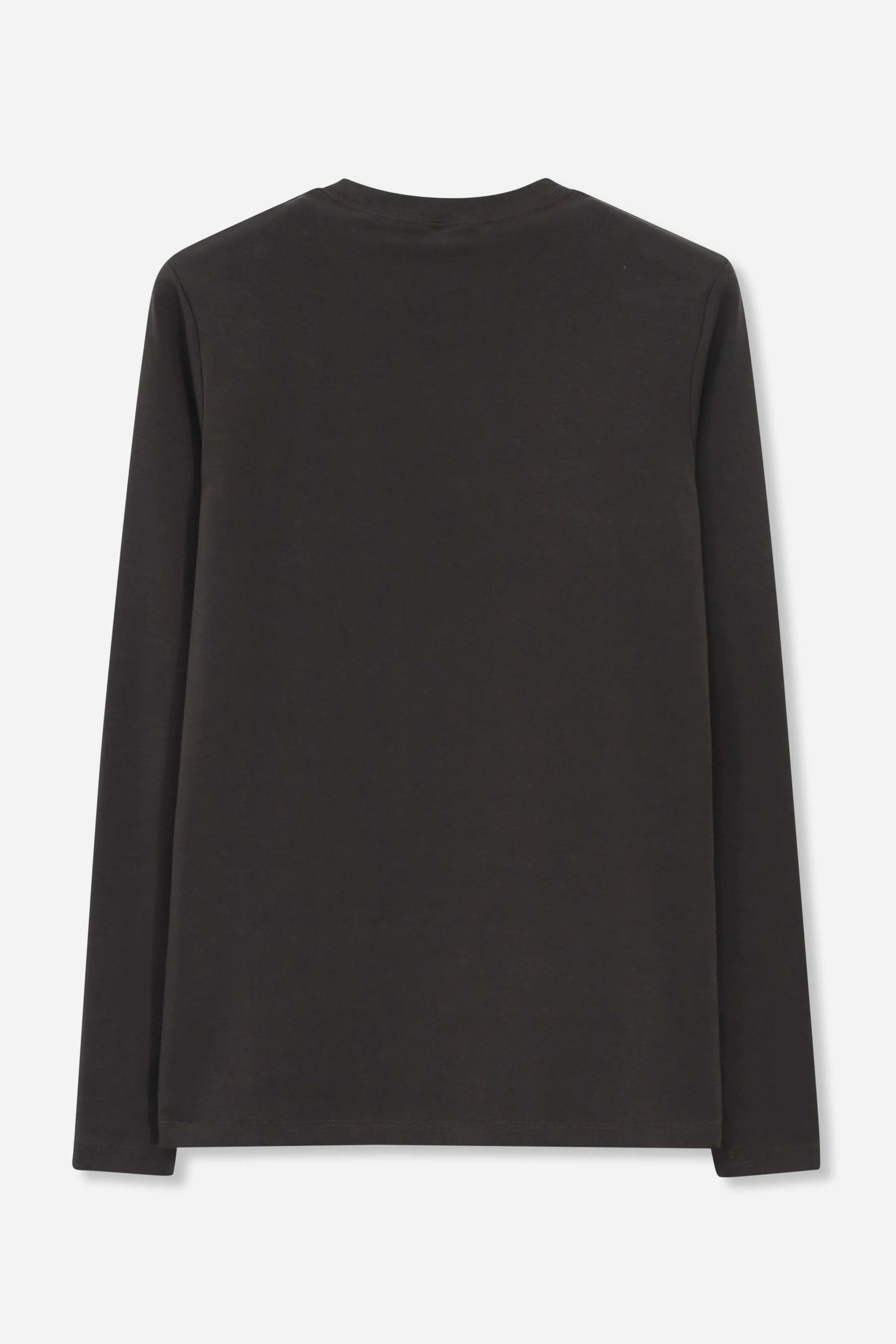 LONG SLEEVE CREW IN PIMA COTTON STRETCH touch memory