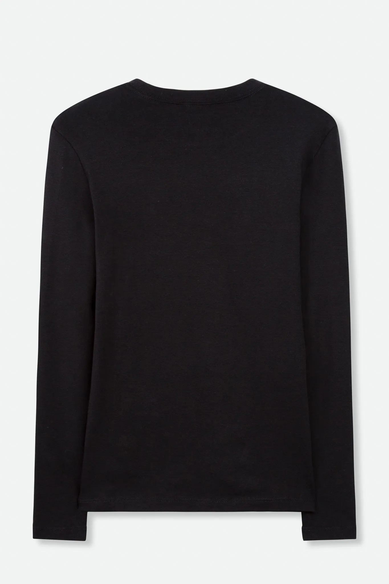 LONG SLEEVE CREW IN PIMA COTTON STRETCH soft again
