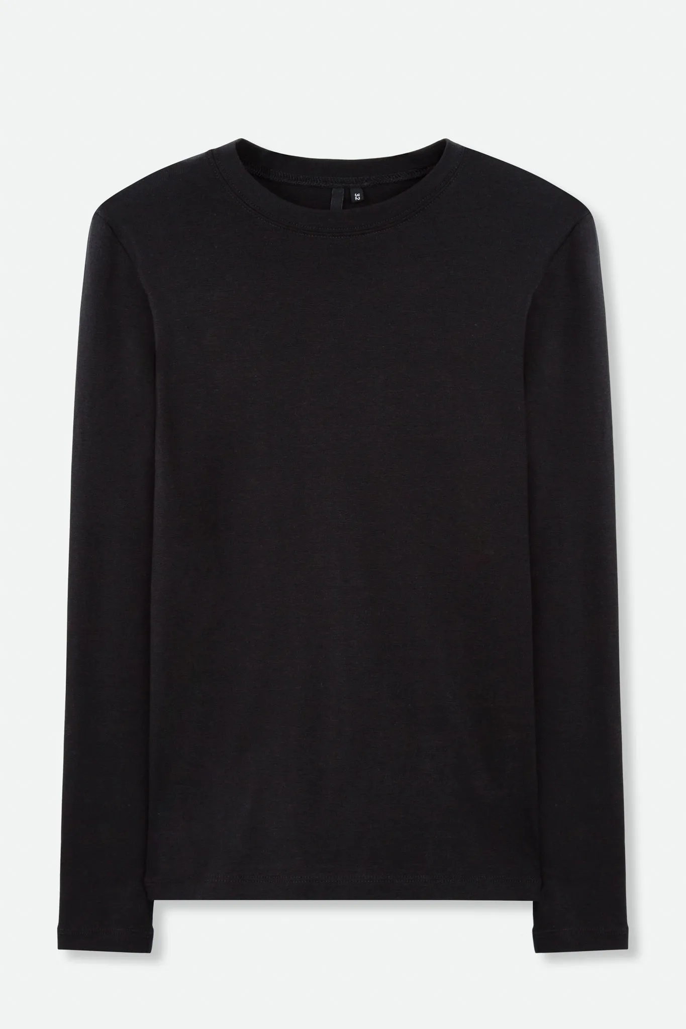LONG SLEEVE CREW IN PIMA COTTON STRETCH natural care