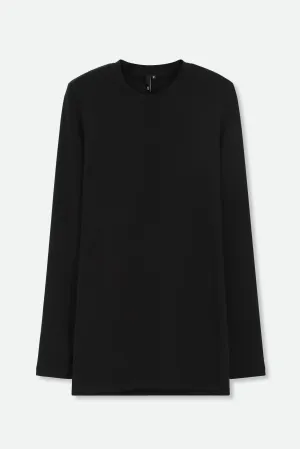 LONG SLEEVE CREW WITH THUMBHOLES IN PIMA COTTON STRETCH ritual mood LONG SLEEVE CREW WITH THUMBHOLES IN PIMA COTTON STRETCH skin ally