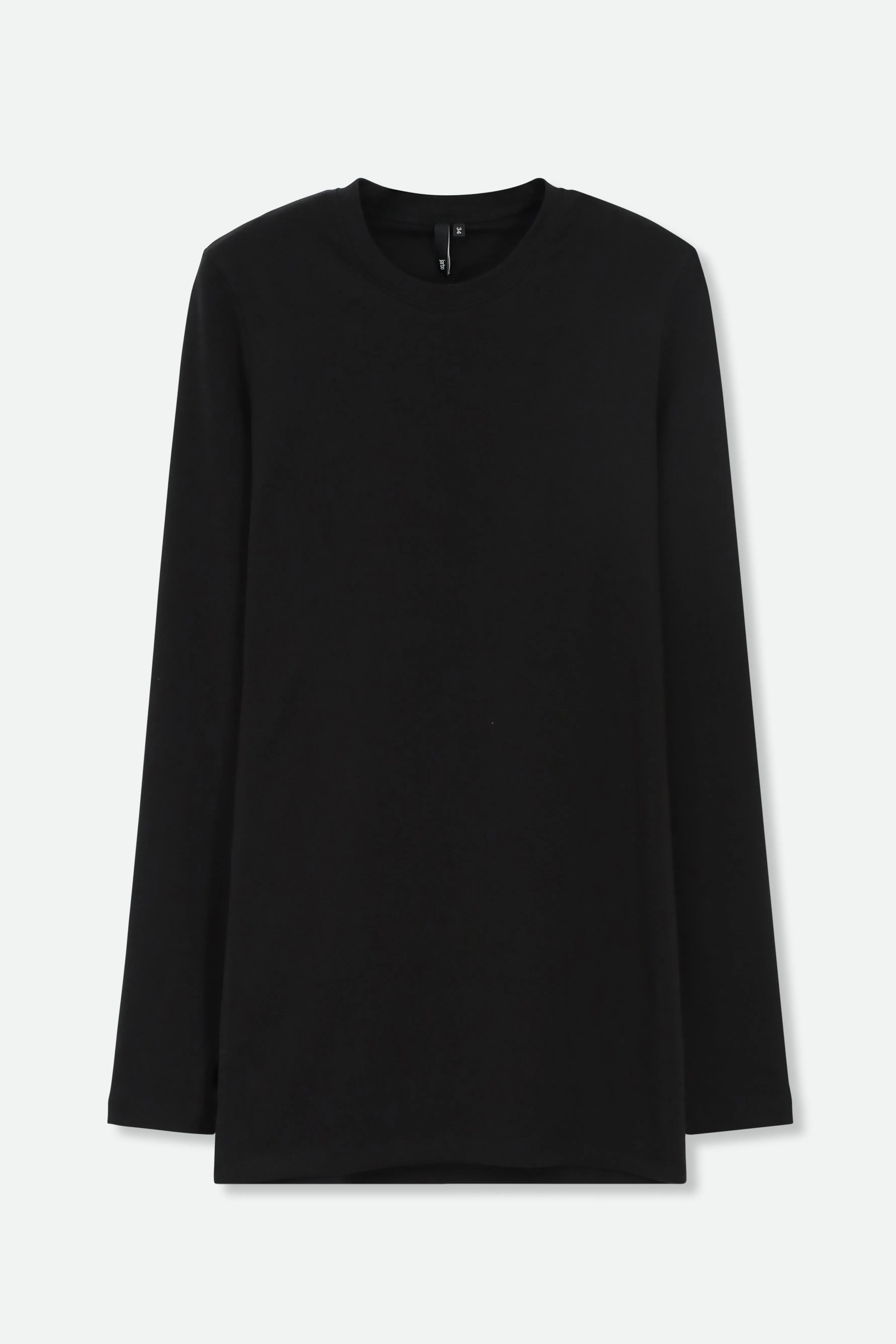 LONG SLEEVE CREW WITH THUMBHOLES IN PIMA COTTON STRETCH skin ally