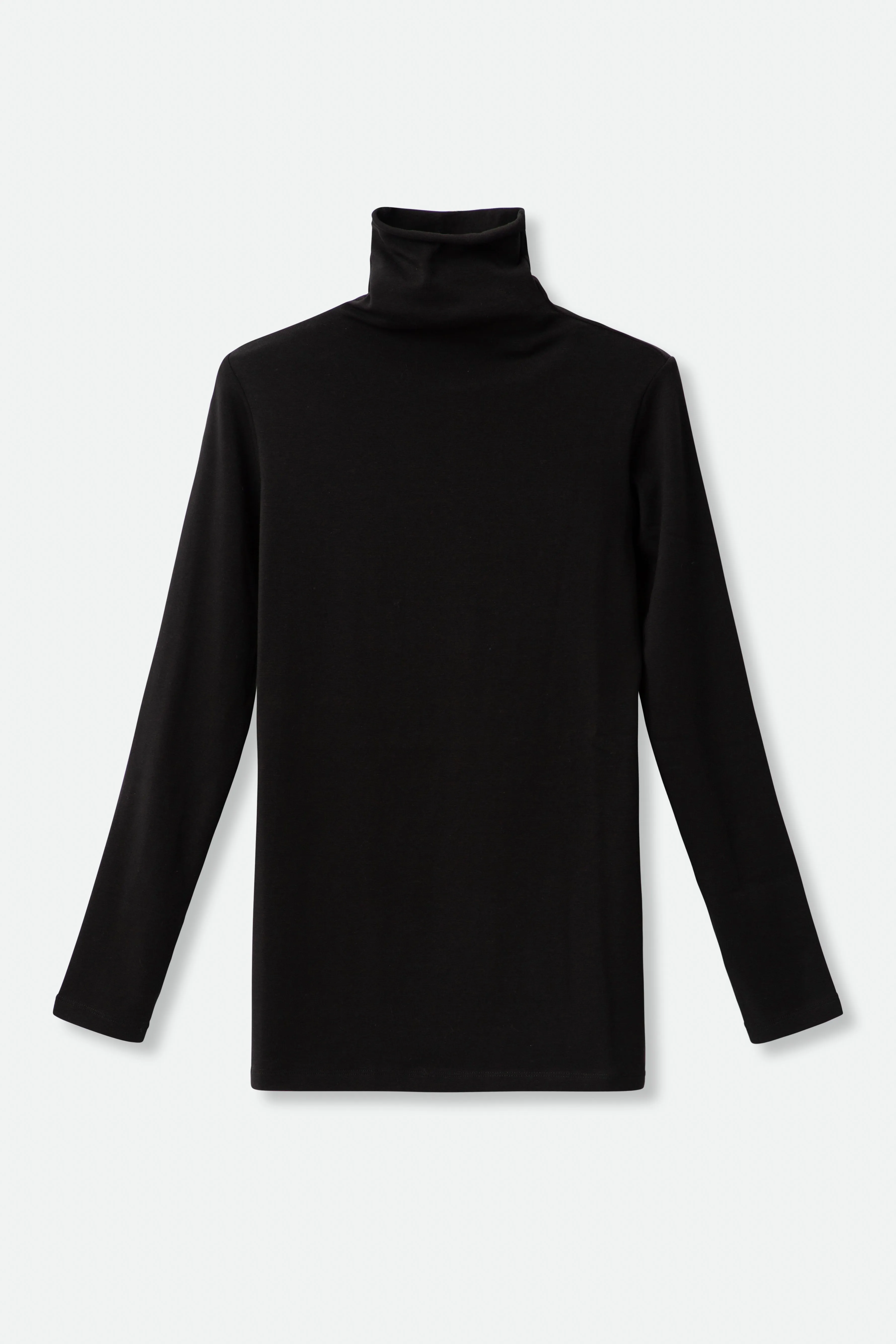 LONG SLEEVE HIGH NECK IN PIMA COTTON - FINAL FEW inner outer