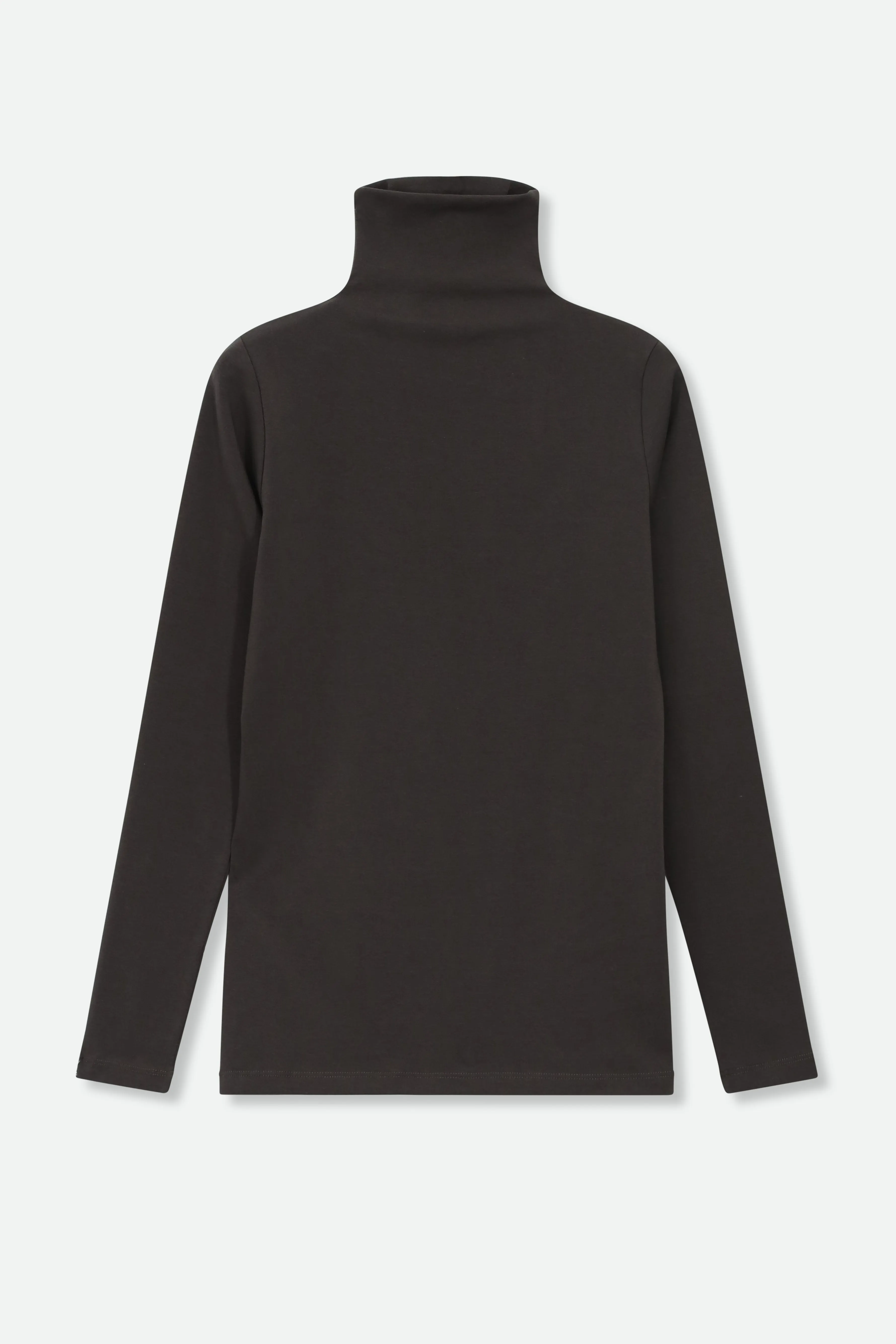 LONG SLEEVE TURTLENECK IN PIMA COTTON STRETCH pre-sleep soft