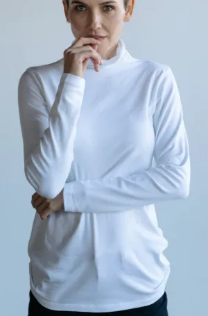 LONG SLEEVE TURTLENECK IN PIMA COTTON STRETCH cool feeling LONG SLEEVE TURTLENECK IN PIMA COTTON STRETCH designer made