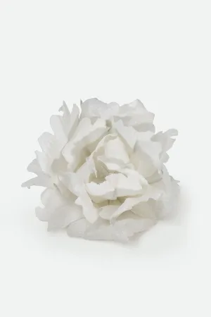 LOTUS FLOWER PIN AND CLIP IN HANDCRAFTED ITALIAN LINEN safe style