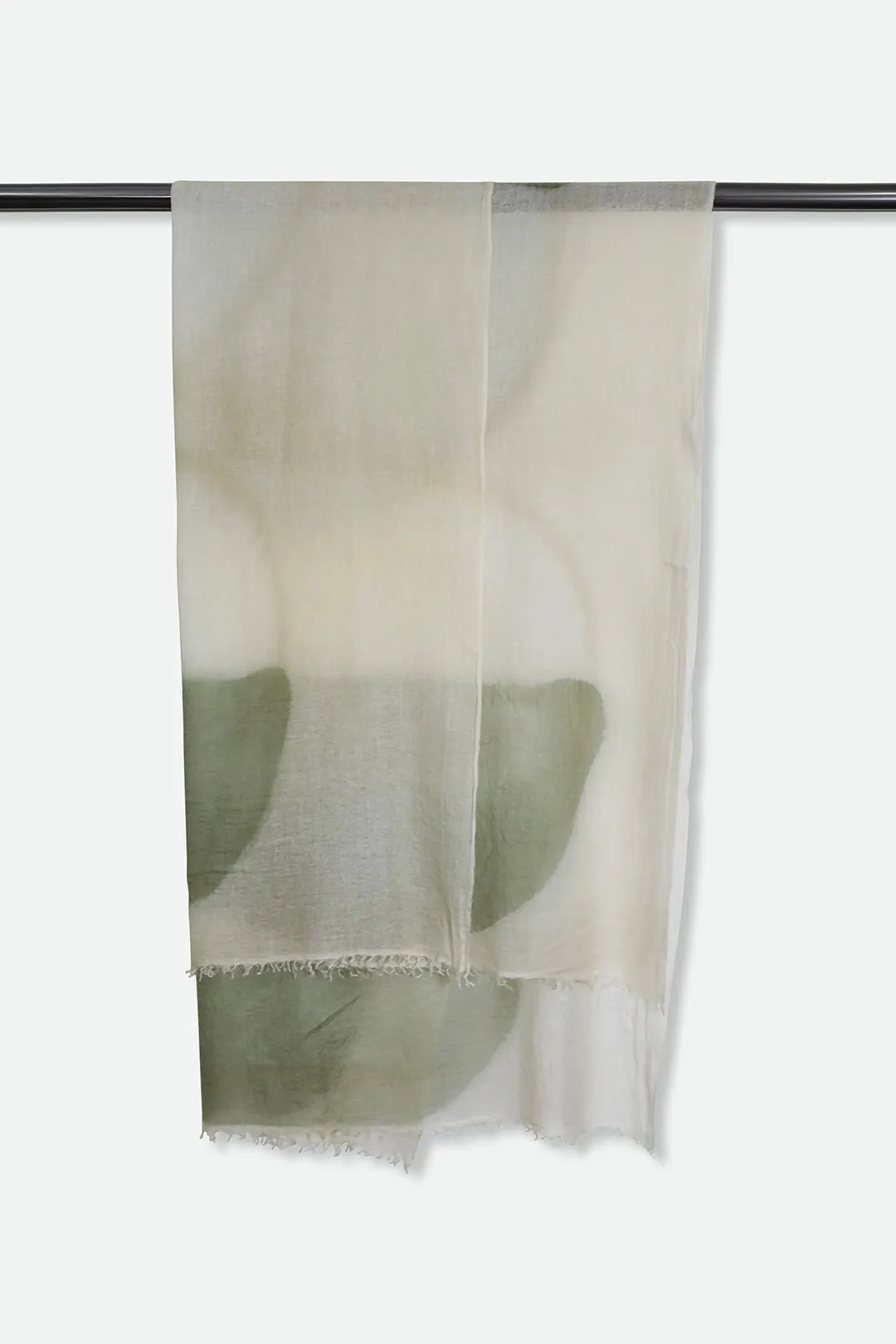 LUNAR GOLD SCARF IN HAND DYED CASHMERE moment warmth
