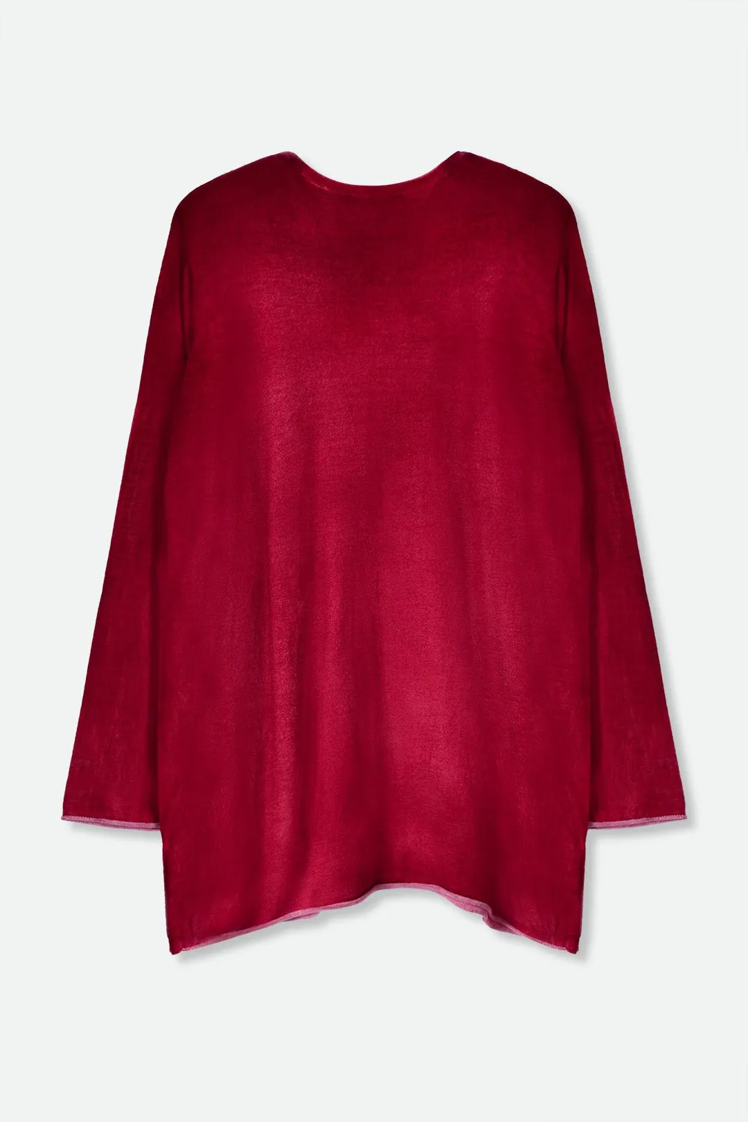 MATTIA RELAXED CREW IN HAND-DYED CASHMERE comfort choice