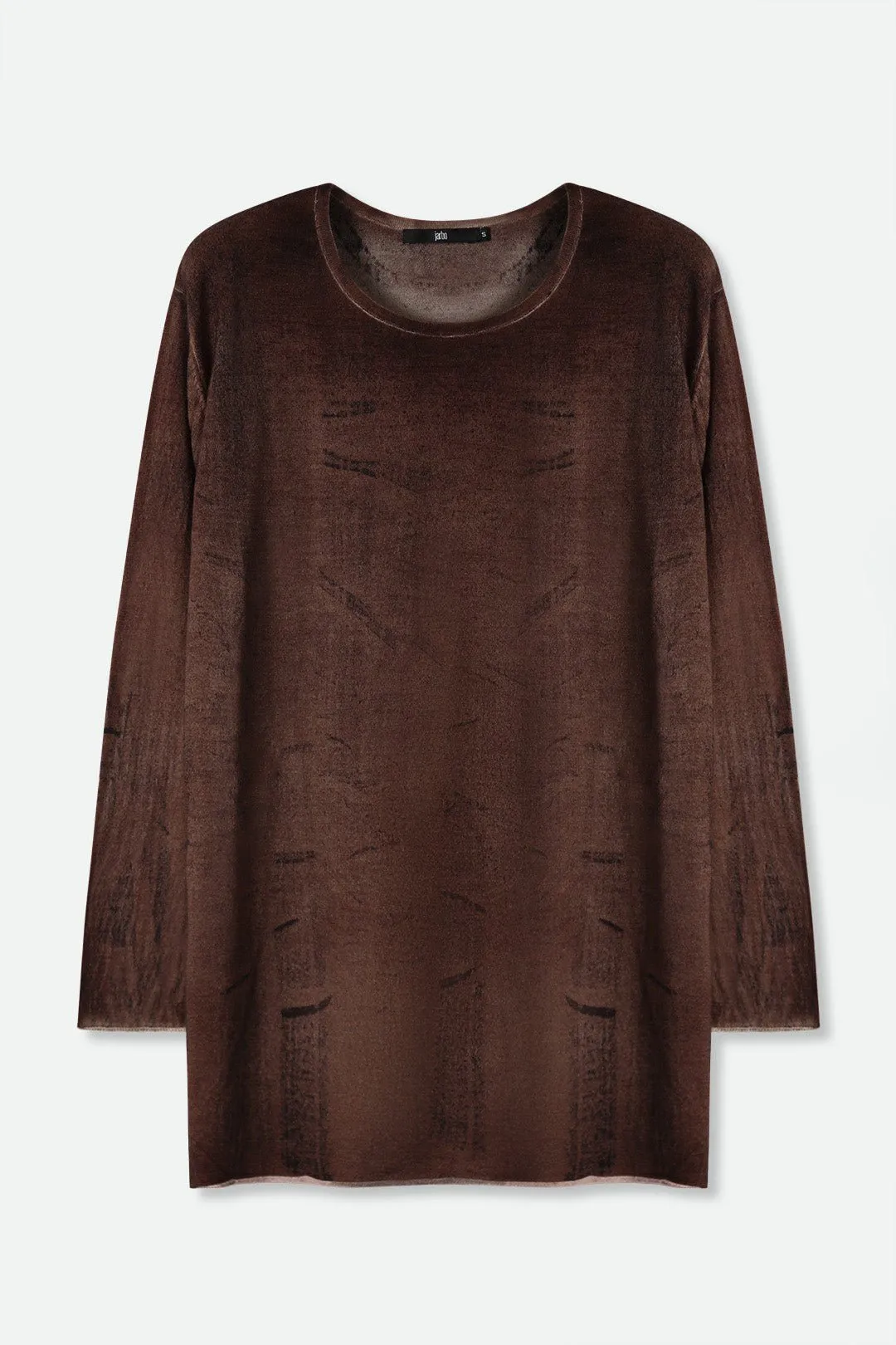 MATTIA RELAXED CREW IN HAND-DYED CASHMERE evening relax