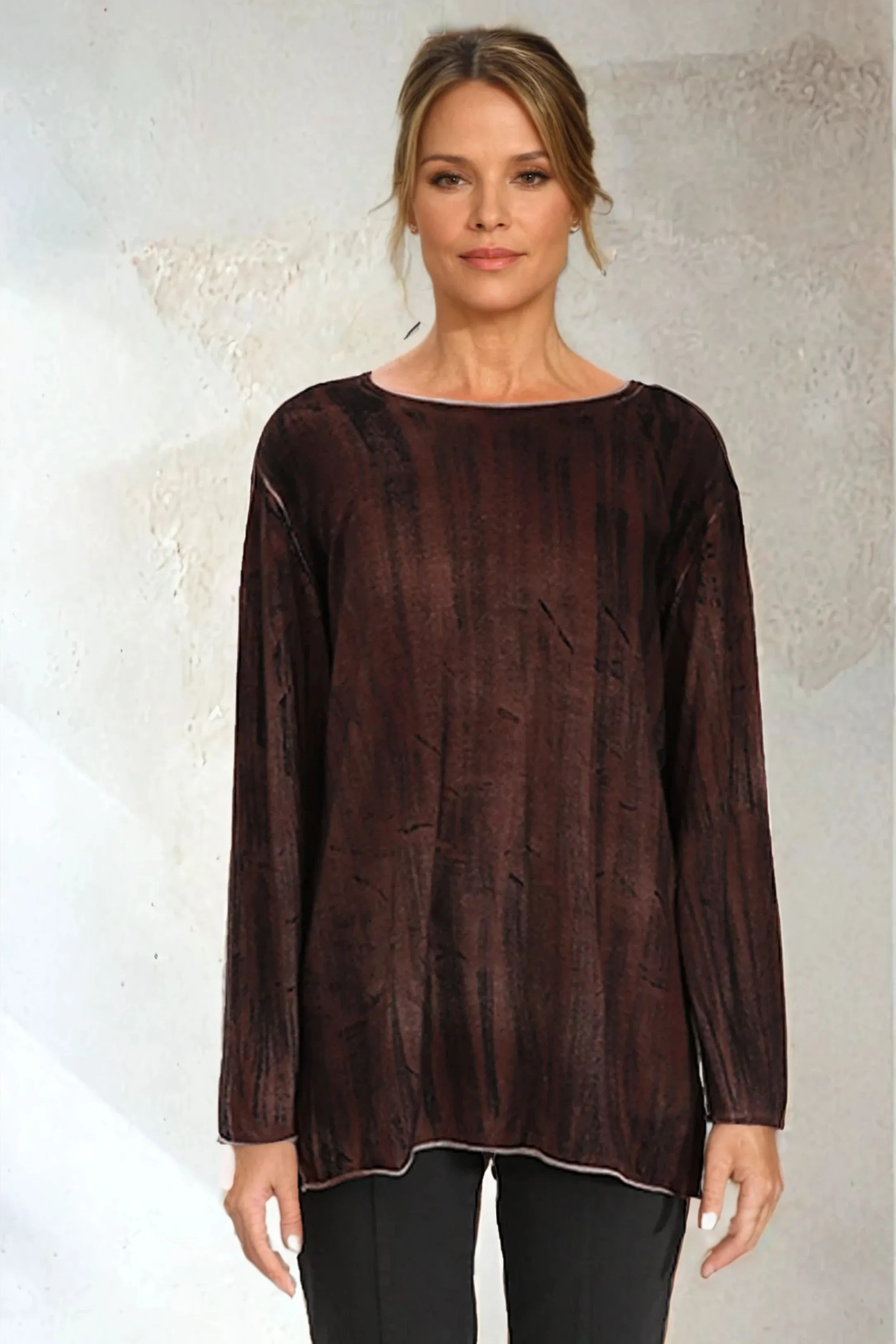 MATTIA RELAXED CREW IN HAND-DYED CASHMERE holiday gift