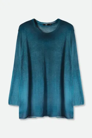 MATTIA RELAXED CREW IN HAND-DYED CASHMERE comfort energy MATTIA RELAXED CREW IN HAND-DYED CASHMERE warm glow