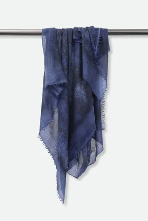 MIDNIGHT NAVY SCARF IN HAND DYED CASHMERE gentle knit MIDNIGHT NAVY SCARF IN HAND DYED CASHMERE cozy luxury