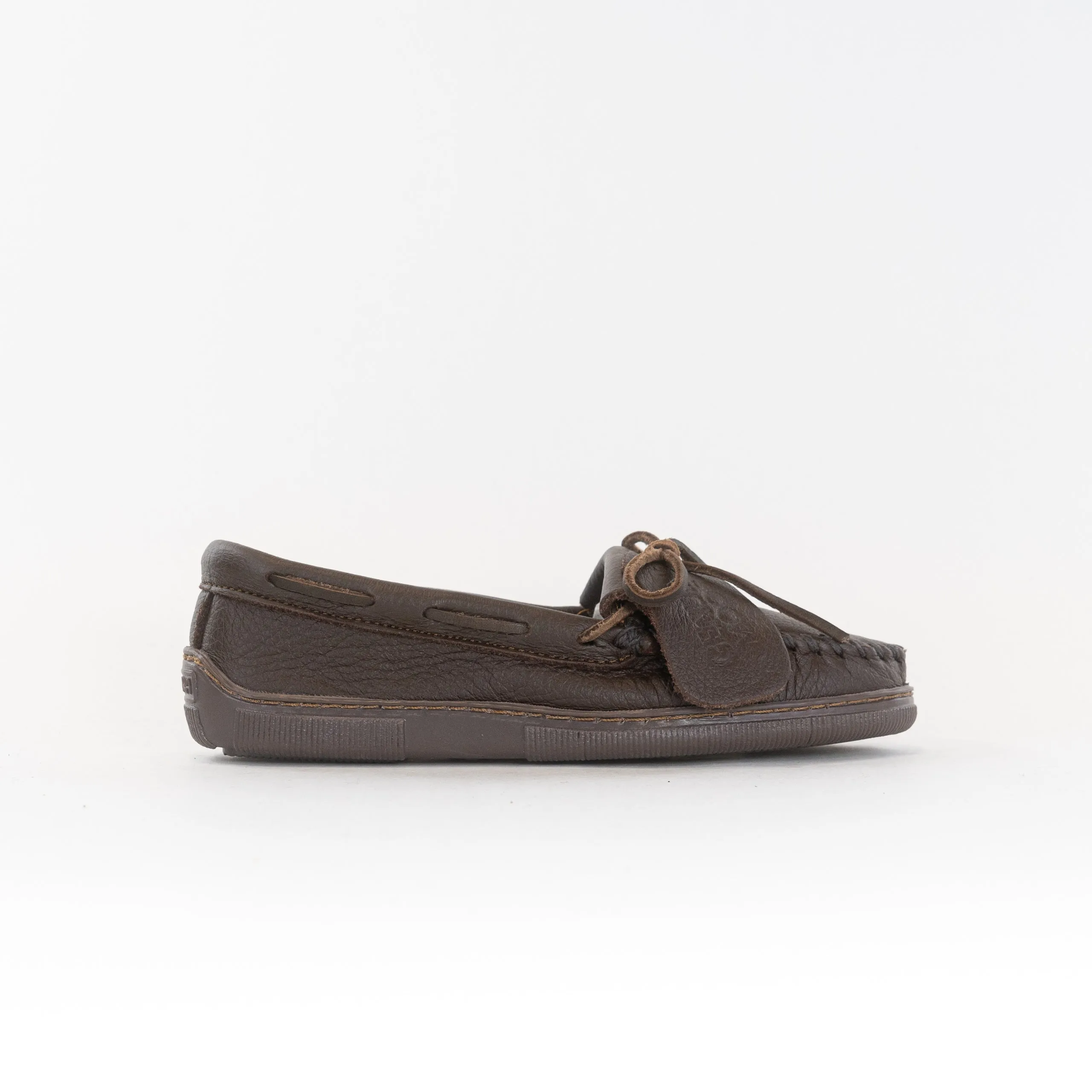 Minnetonka Fringed Kilty Wide (Unisex) - Chocolate firm lock