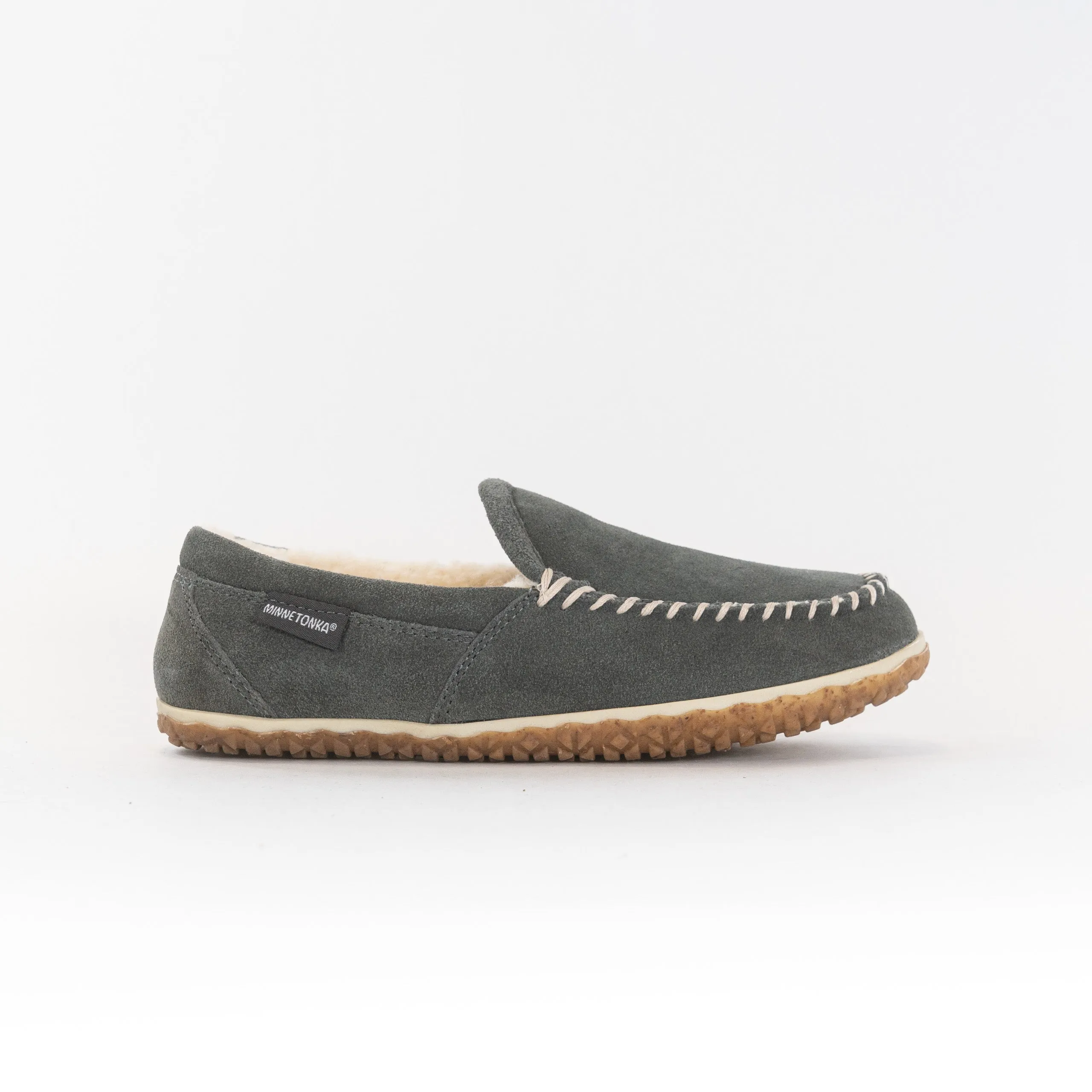 Minnetonka Tilden Moc Wide (Men's) - Grey firm track