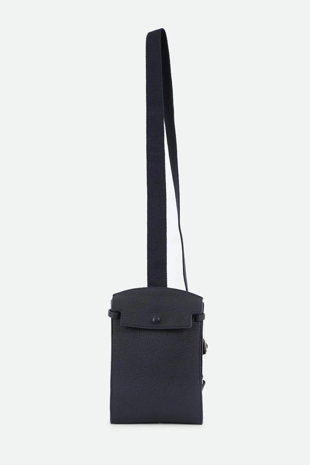 MONZA ITALIAN LEATHER CROSSBODY NAVY mellow edge