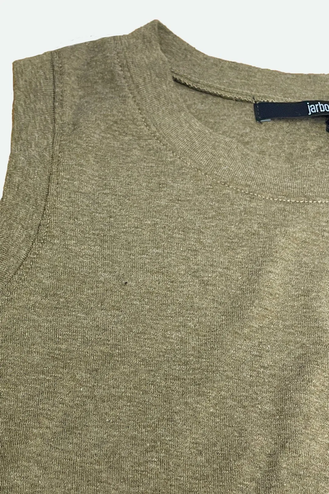 MUSCLE TANK IN HEATHERED PIMA STRETCH homely vibe