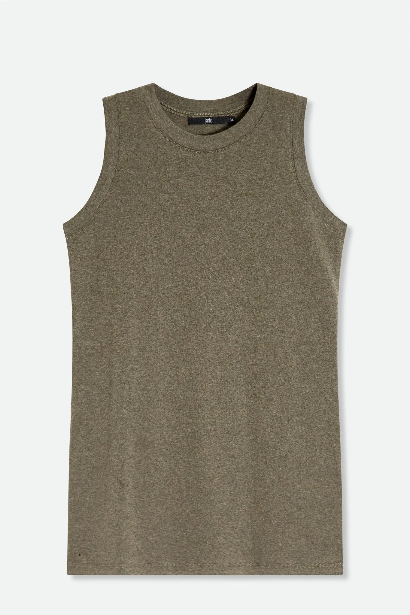 MUSCLE TANK IN HEATHERED PIMA STRETCH mens line