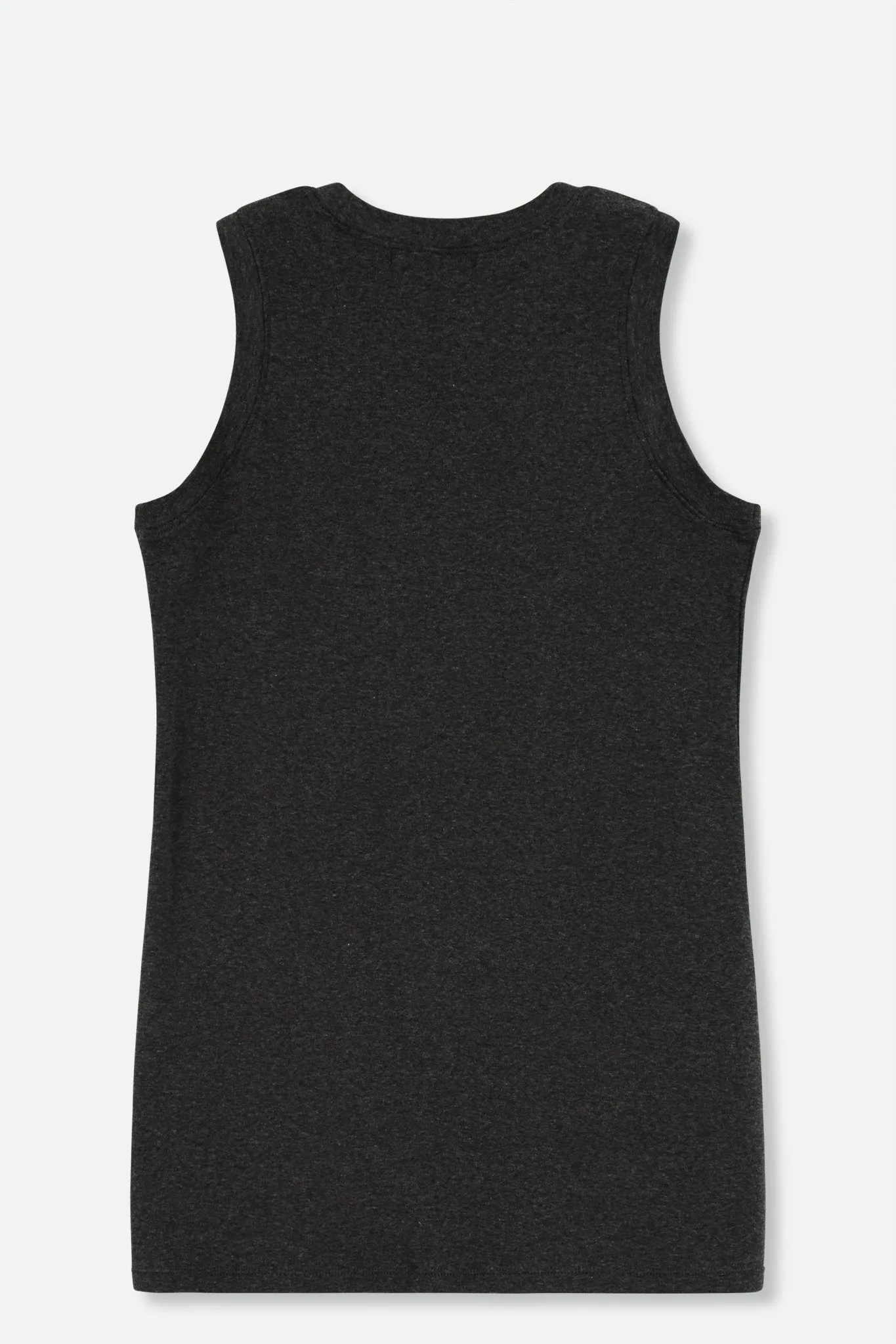 MUSCLE TANK IN HEATHERED PIMA STRETCH easy weekend