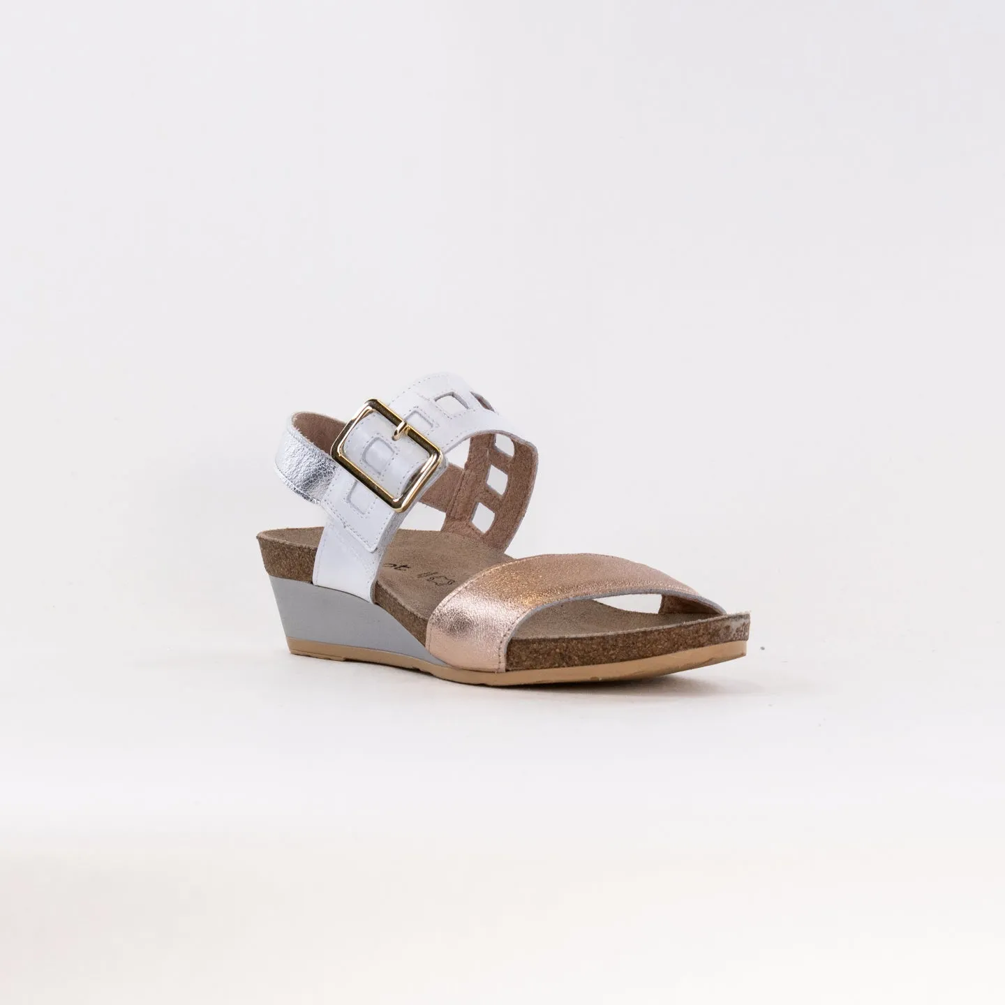 Naot Dynasty (Women's) - Rose Gold/Pearl White Feet Time