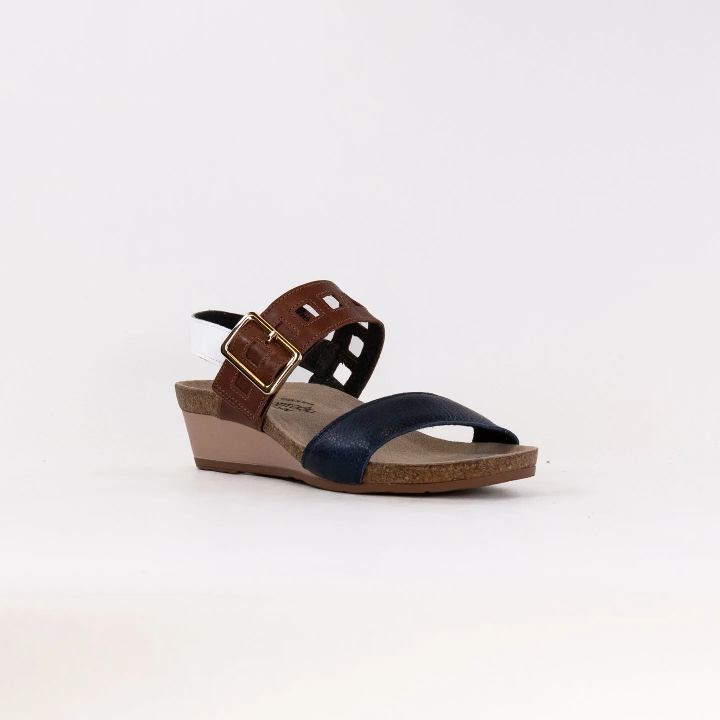 Naot Dynasty (Women's) - Soft Ink/Soft White/Chestnut Simple Style