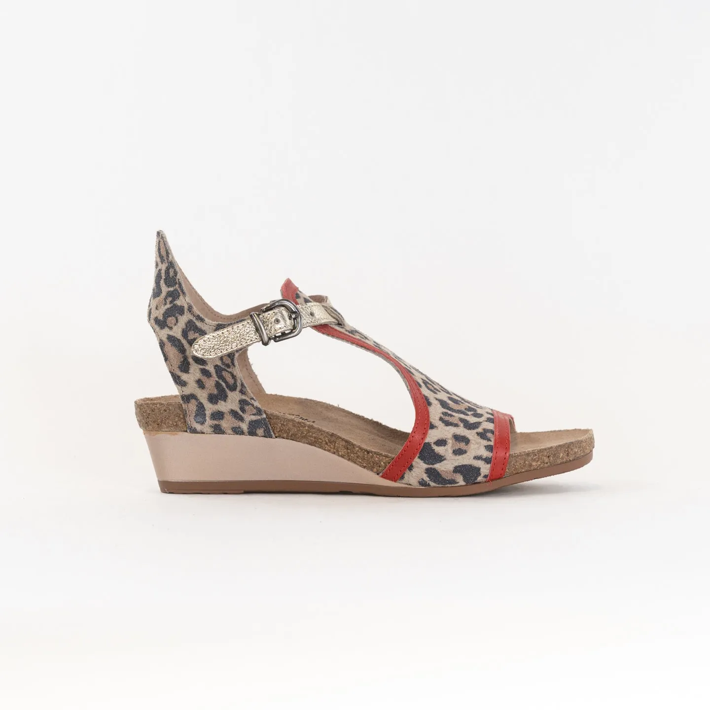 Naot Fiona (Women's) - Cheetah/Kiss Red Quick Feel