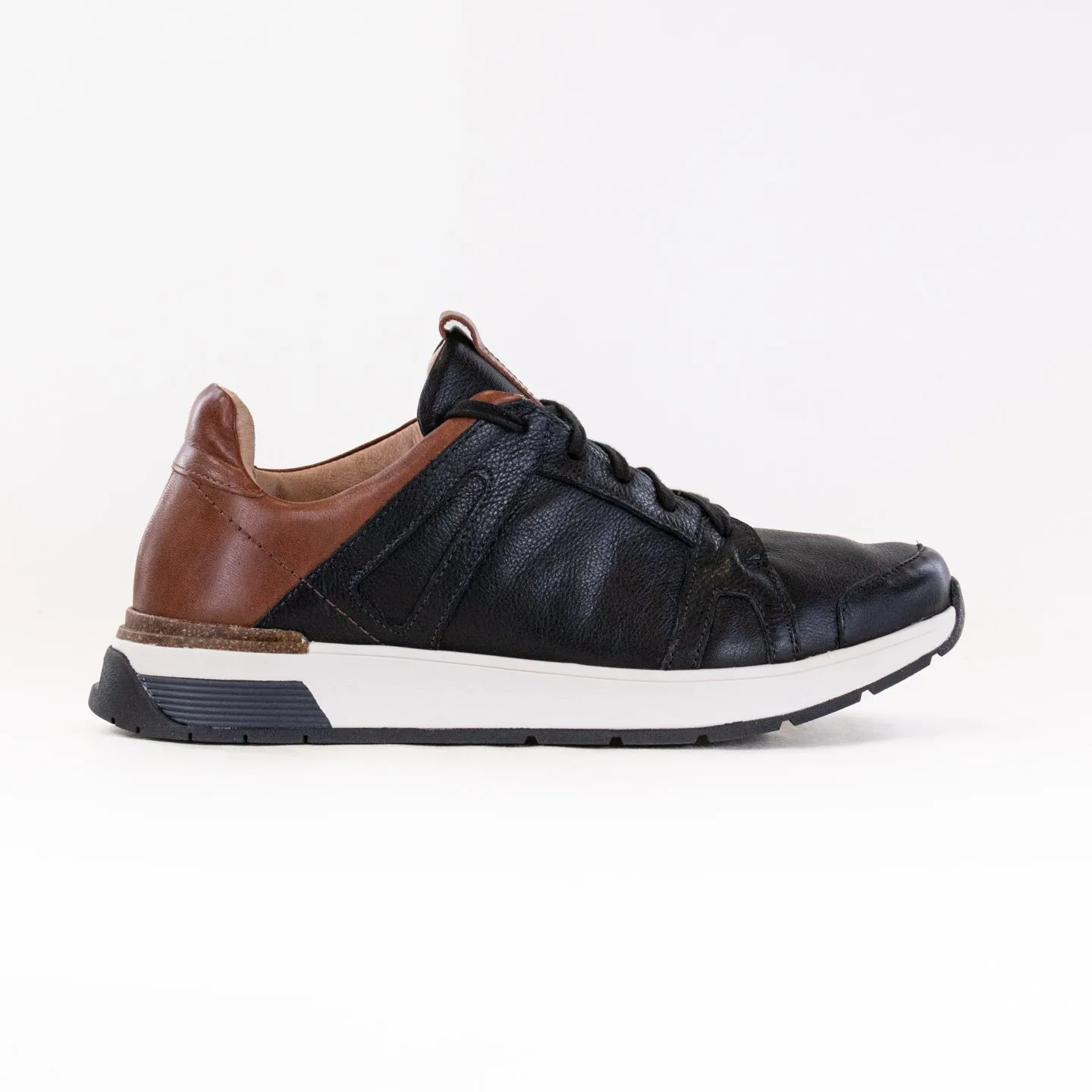 Naot Magnify (Men's) Soft Black Leather Chestnut firm step