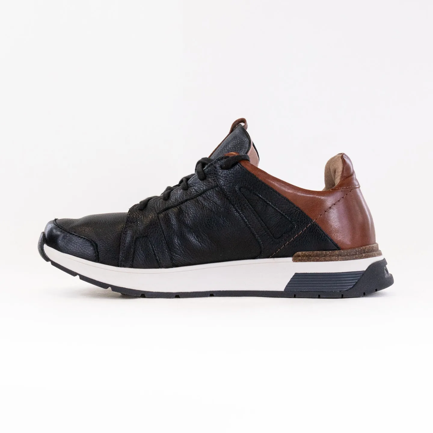 Naot Magnify (Men's) Soft Black Leather Chestnut power stride