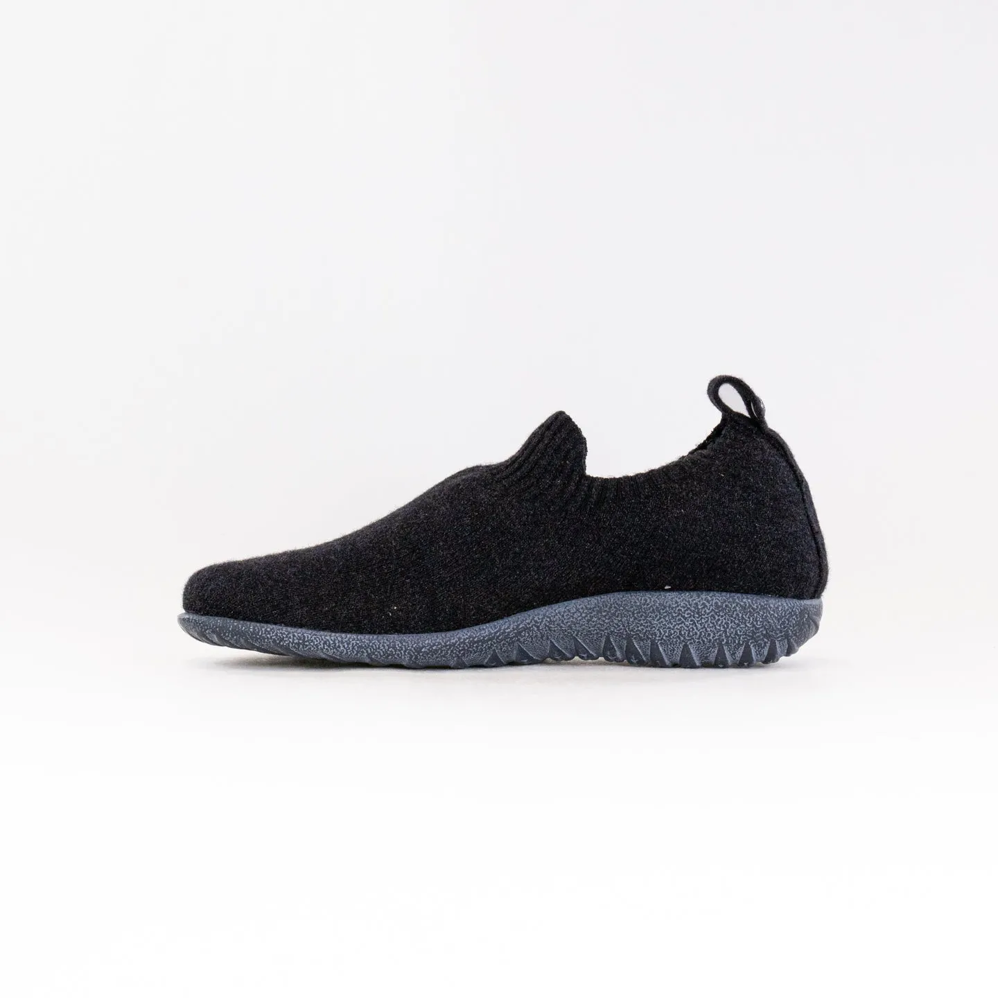 Naot Nuku (Women's) - Black Knit W/ Gray padded collar