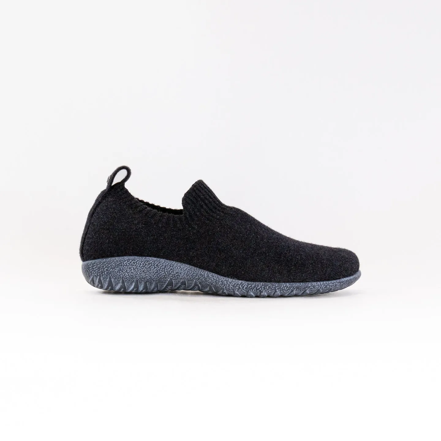 Naot Nuku (Women's) - Black Knit W/ Gray polished touch