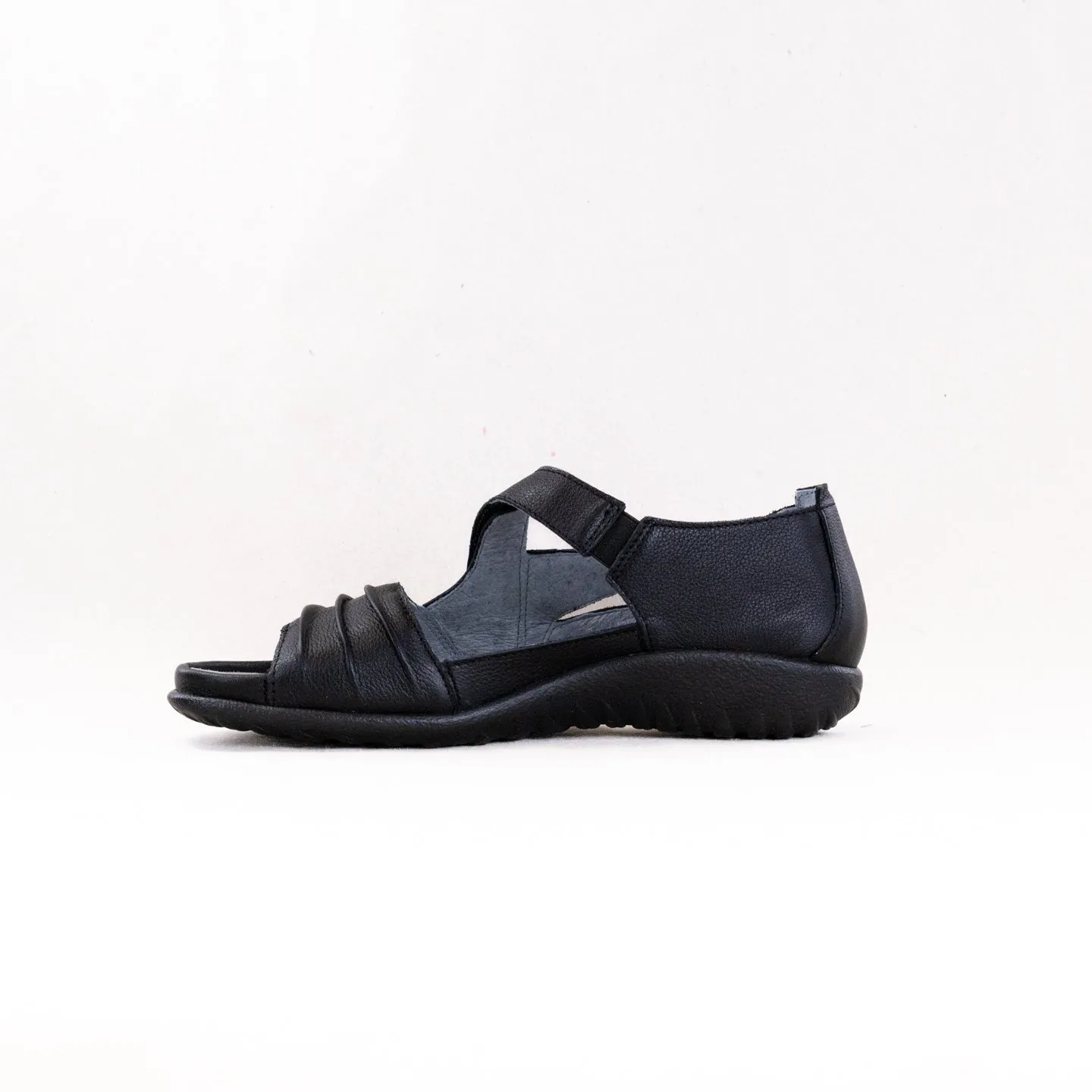Naot Papaki (Women's) - Black Soft Leather Barefoot Feel