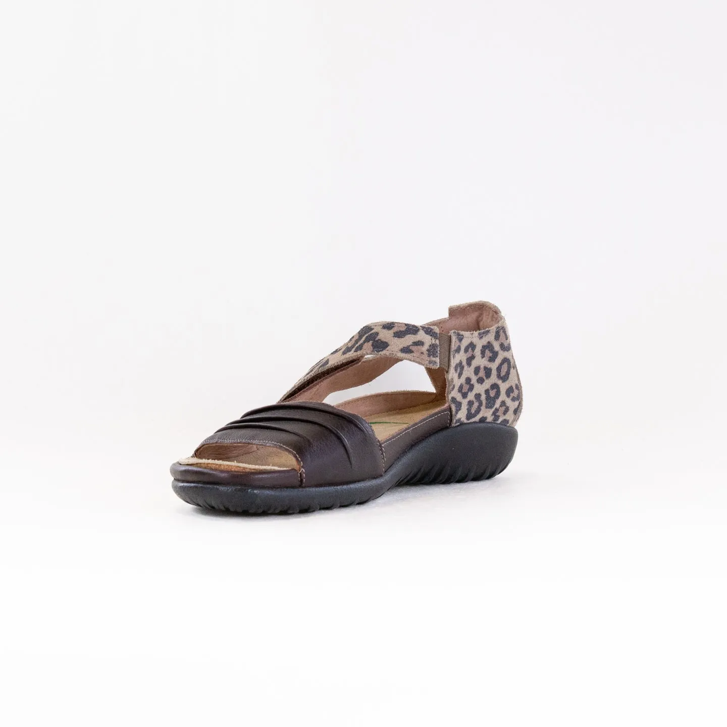 Naot Papaki (Women's) - Soft Brown/Cheetah Suede Relax Look