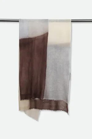 NATURAL GOLD SCARF IN HAND DYED CASHMERE winter touch NATURAL GOLD SCARF IN HAND DYED CASHMERE subtle luxury
