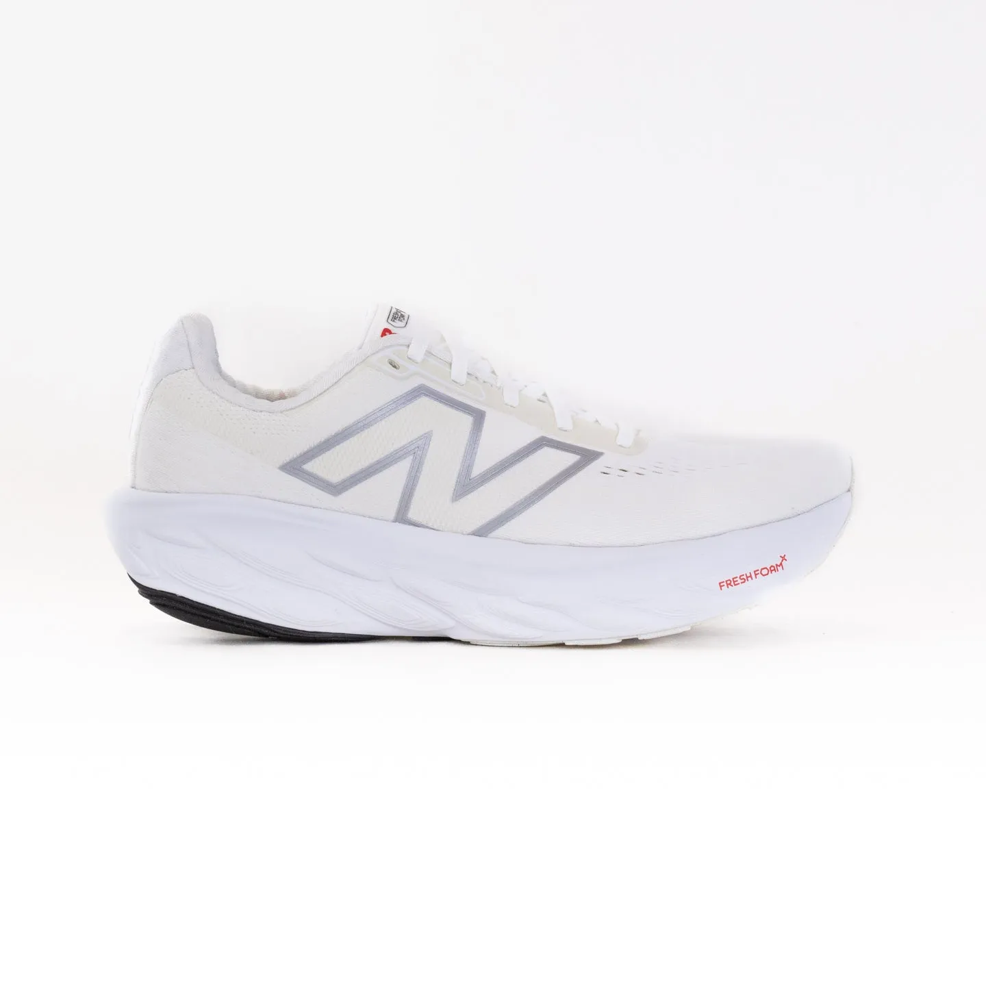 New Balance 1080V14 (Men's) - White with Silver Metallic and Sea Salt energy zone