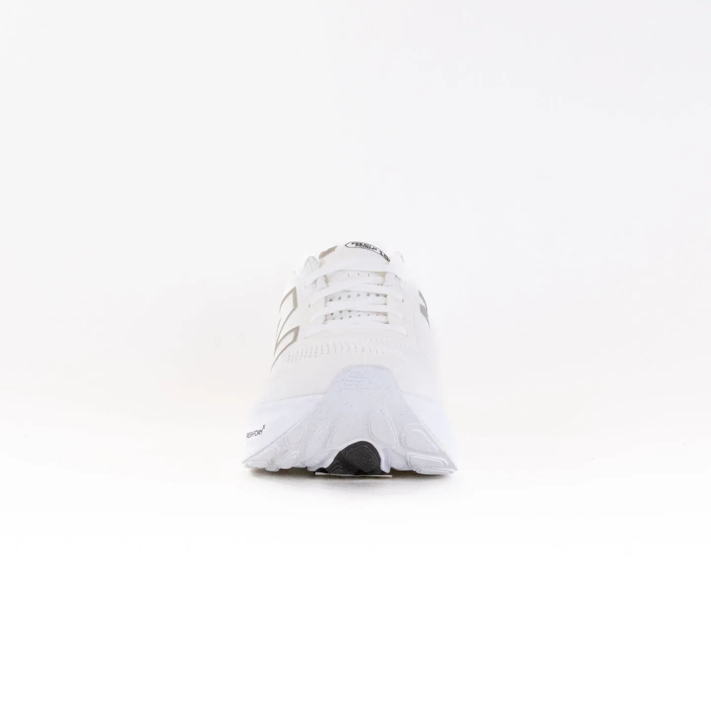 New Balance 1080V14 (Women's) - White with Light Gold Metallic and Sea Salt cozy stride