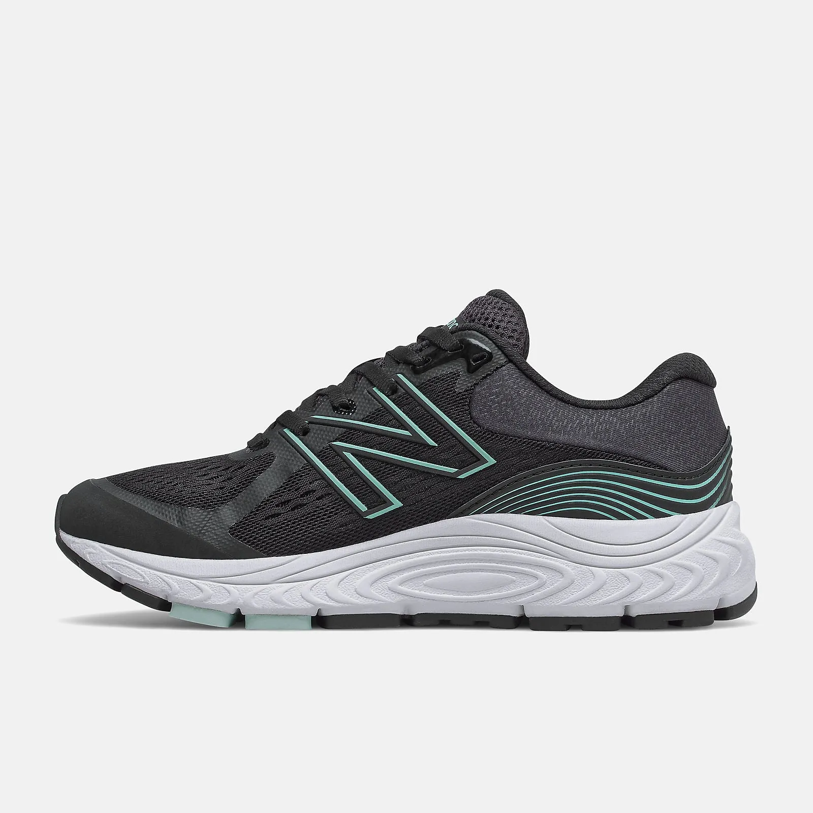 New Balance 840V5 (Women's) - Black/Teal night motion