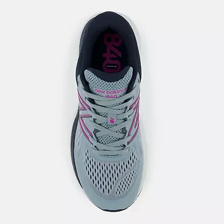 New Balance 840V5 (Women's) - Grey/Magenta ride cushion