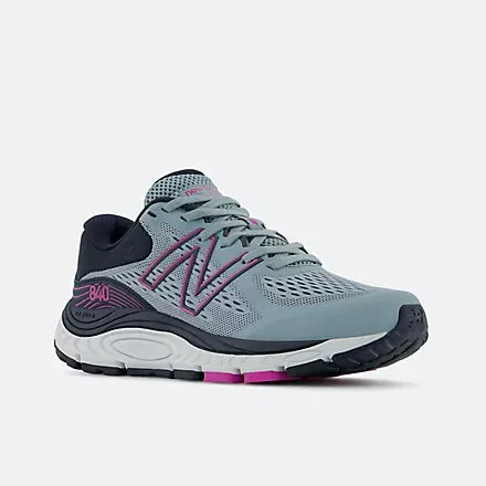 New Balance 840V5 (Women's) - Grey/Magenta sole ease