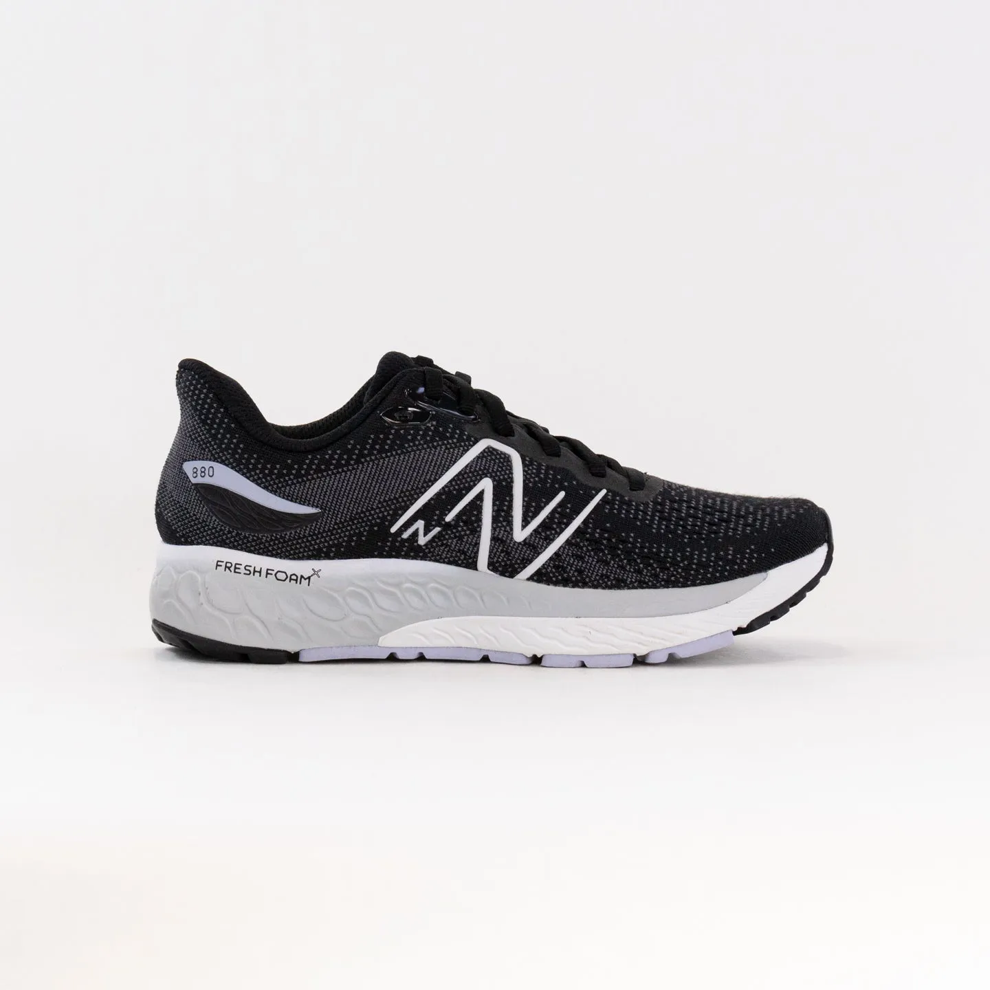 New Balance 880V12 (Women's) - Black/White feet ride