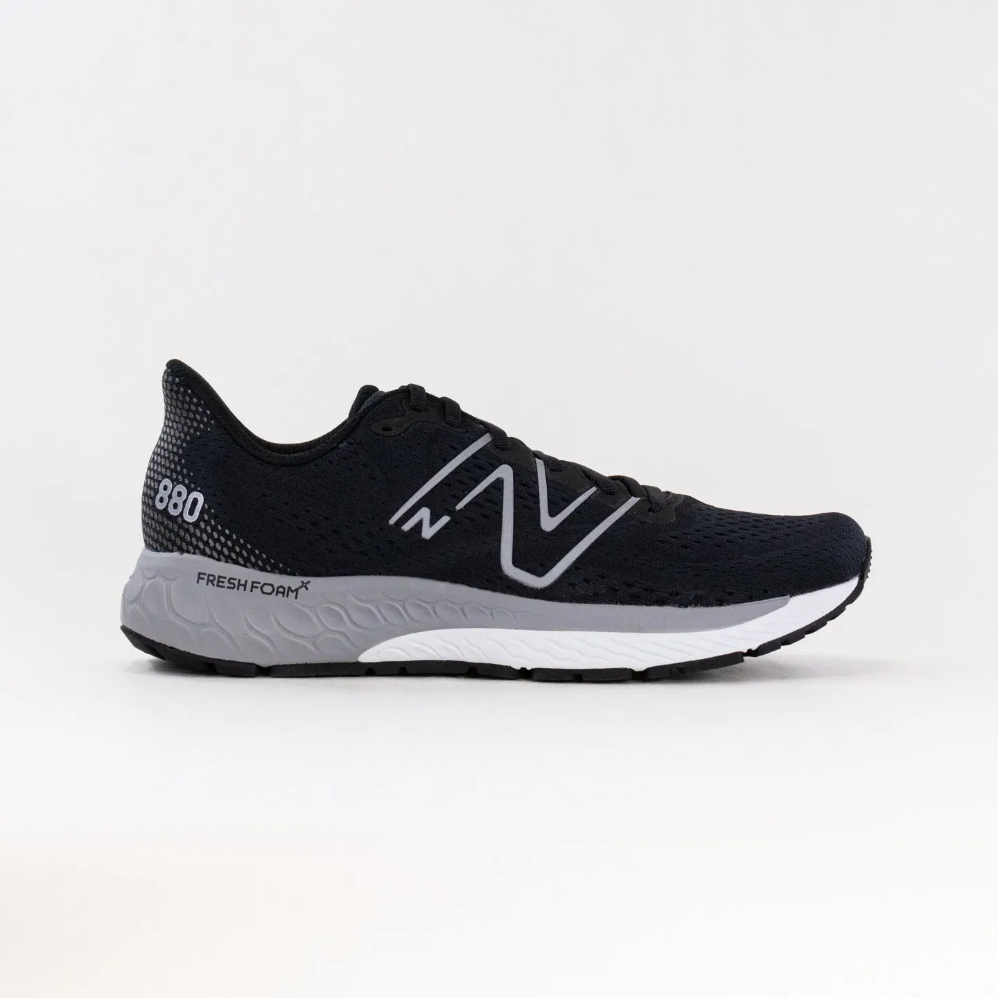 New Balance 880V13 (Men's) - Black/White feet cloud