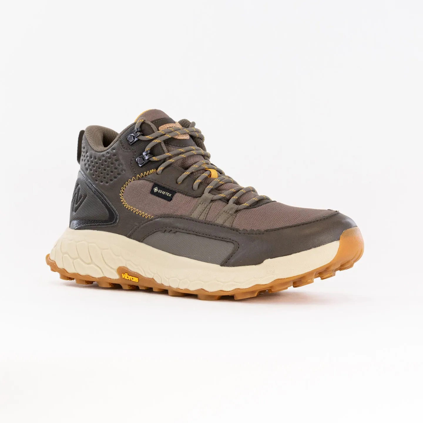 New Balance Fresh Foam X Hierro Mid Gore-Tex (Men's) - Brown/Grey sole ease