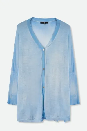 NOA CARDIGAN IN HAND-DYED LIGHTWEIGHT CASHMERE comfort energy