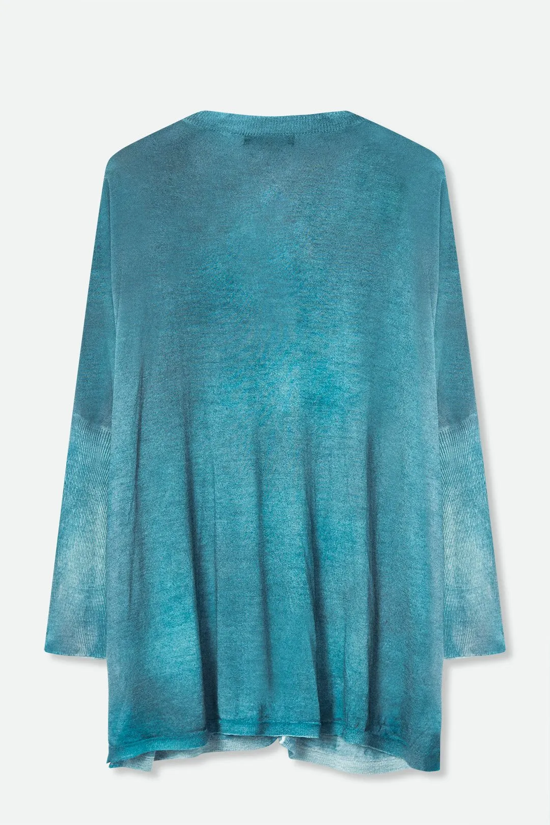 NOA CARDIGAN IN HAND-DYED LIGHTWEIGHT CASHMERE effortless charm